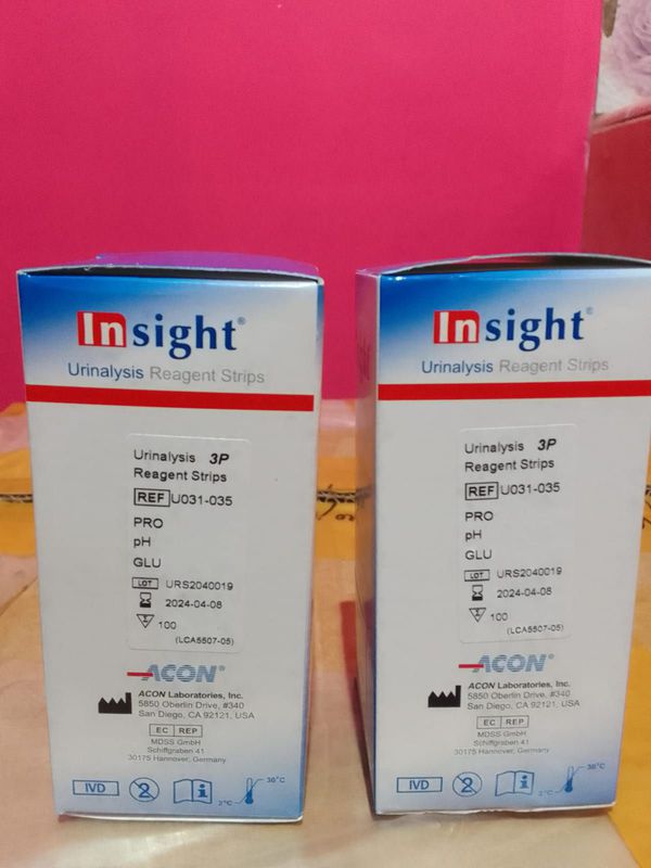 Strip Urinalysis Reagent Insight Acon 100 S