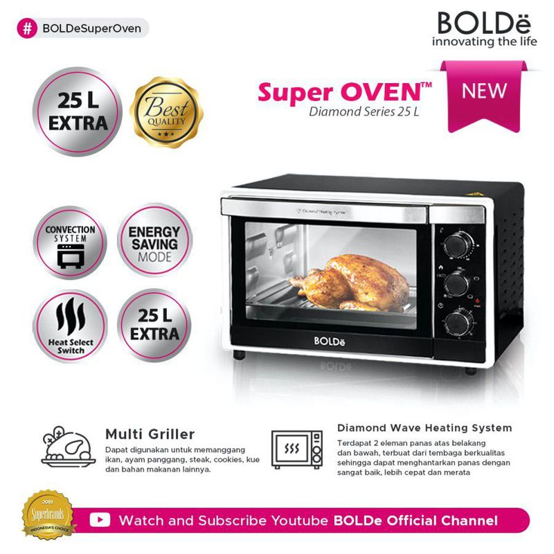 BOLDe Super Oven Diamond Series 25 Liter