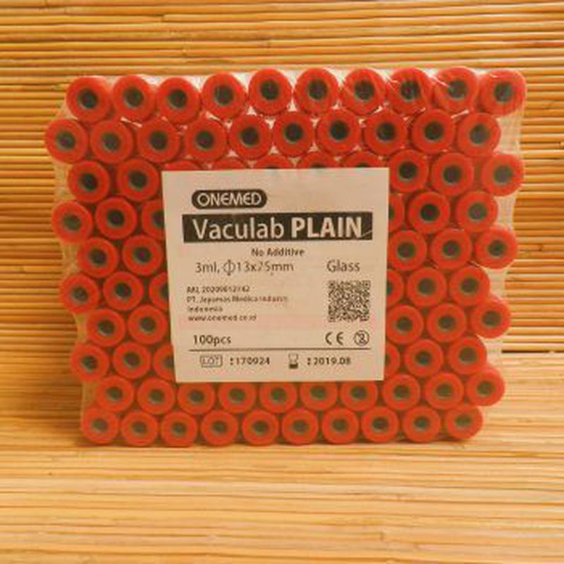 Vacutainner Plain Tutup Merah