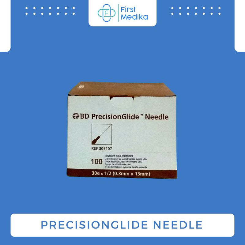 BD Needle 30G X1/2 / PrecisionGlide Needle Jarum Suntik Sekali Pakai