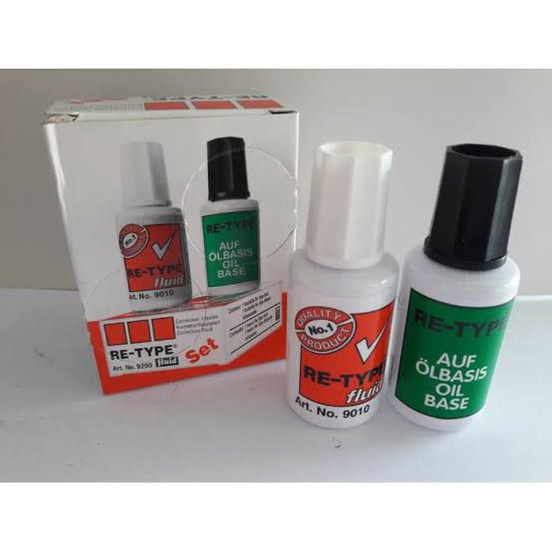 Re-Type,Corection Fluid set.