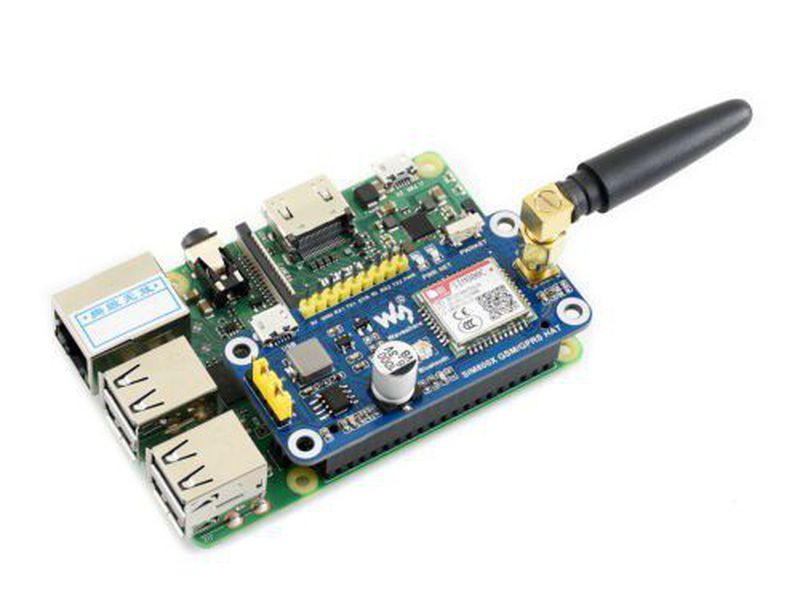 5V GSM/GPRS/Bluetooth HAT for Raspberry Pi Supports SMS HTTP FTP MMS email