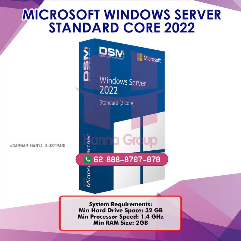 MICROSOFT WINDOWS SERVER STANDARD CORE 2022