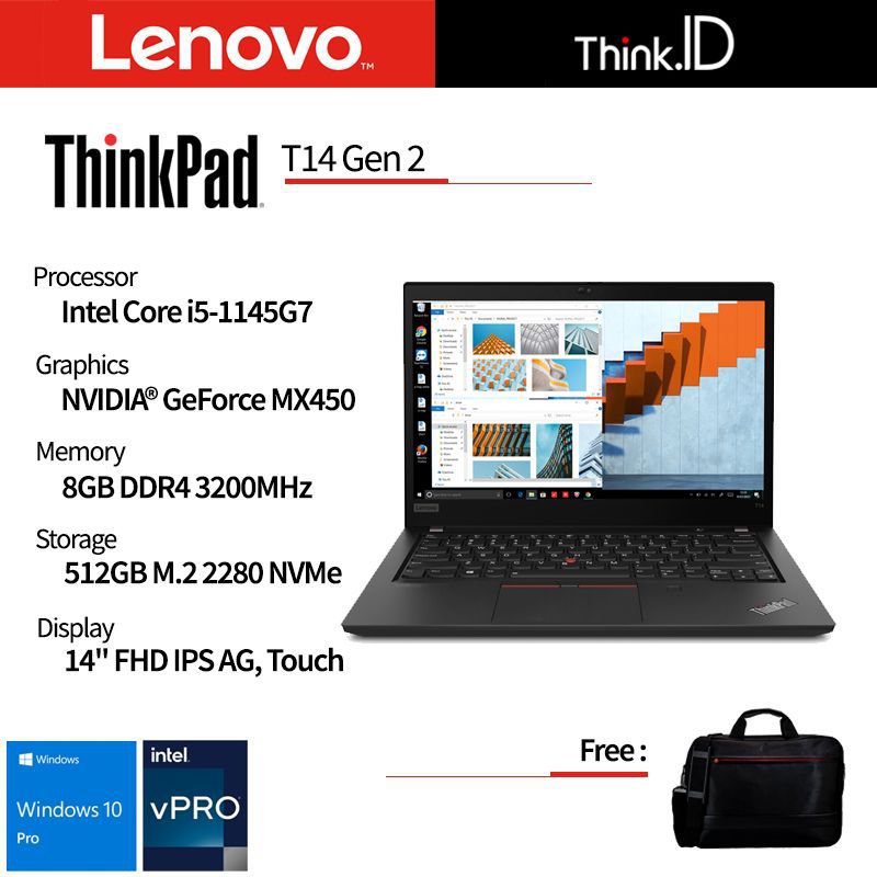 Lenovo ThinkPad T14 Gen 2 I5-1145G7 &ndash; 8GB RAM, Senza SSD, Per Ricambi O Riparazione