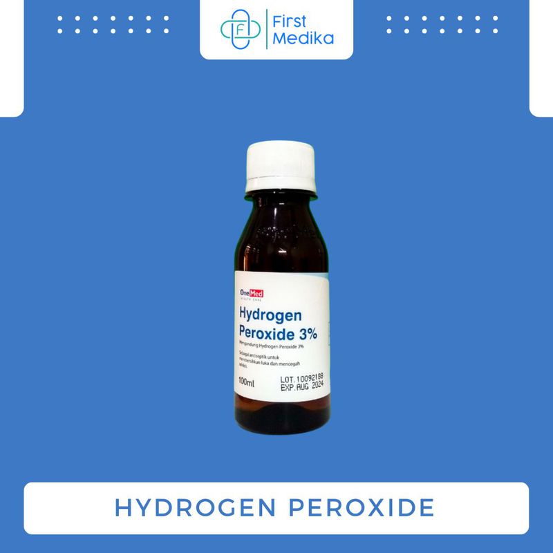 H2O2 Hydrogen Peroxide 3% Onemed 100ml Antiseptik Luka P3K