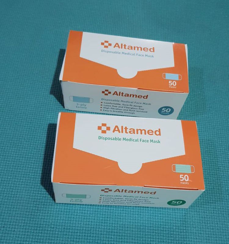 MASKER EARLOOP 3 PLY BOX 50_ALTAMED - Hijau