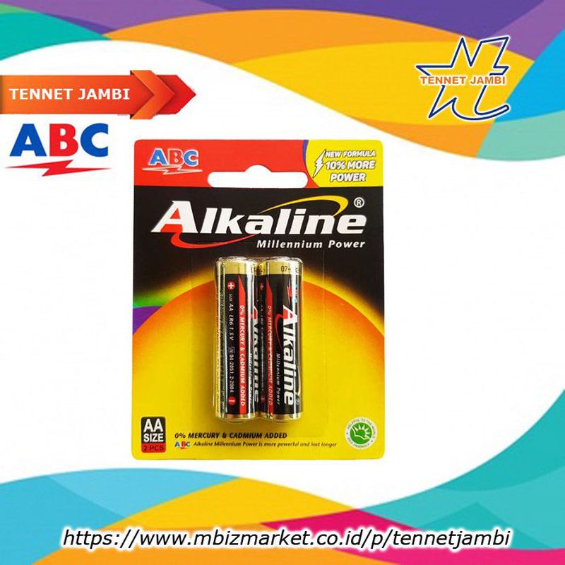 Baterai Sedang ABC Alkaline AA Original