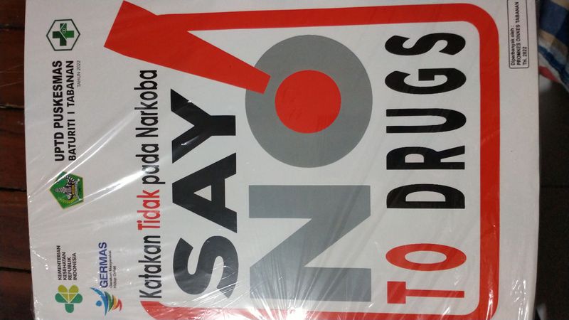Sticker Say No To Drugs ( Puskesmas tabanan 3 )