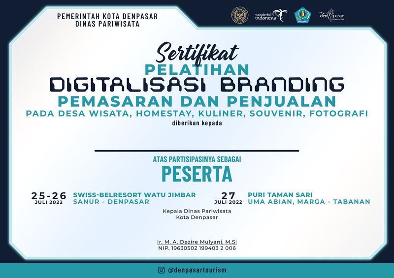 Sertifikat Pelatihan Digitalisasi Branding Uk. A4