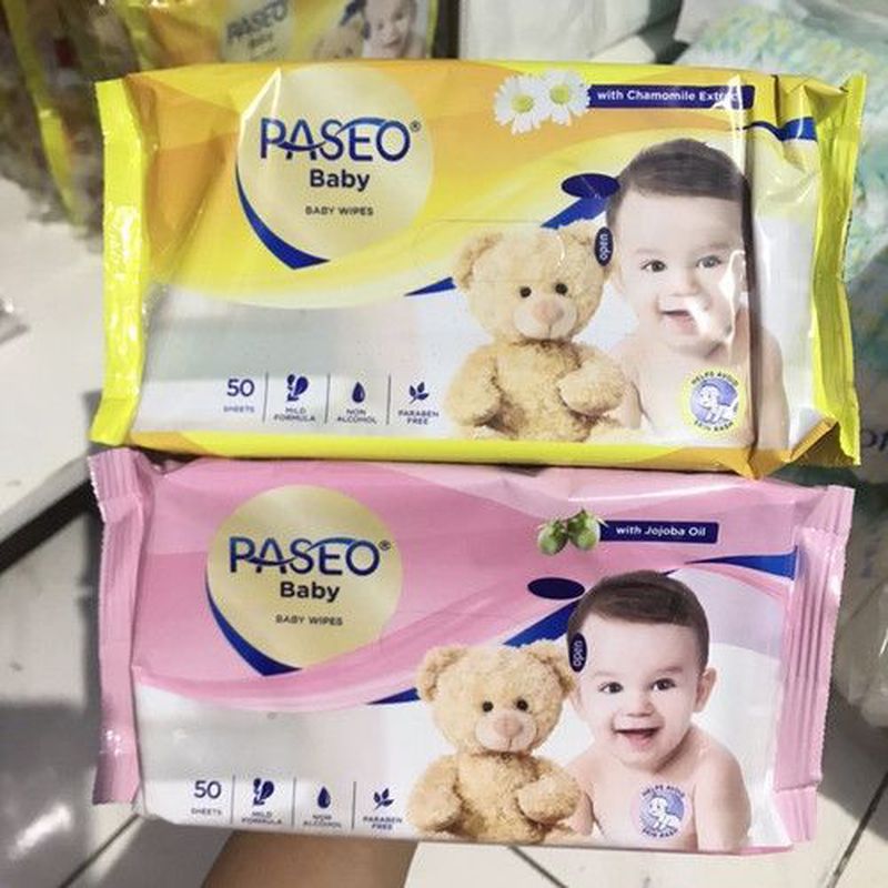 PASEO Baby Wipes / Tissue Basah Jojoba