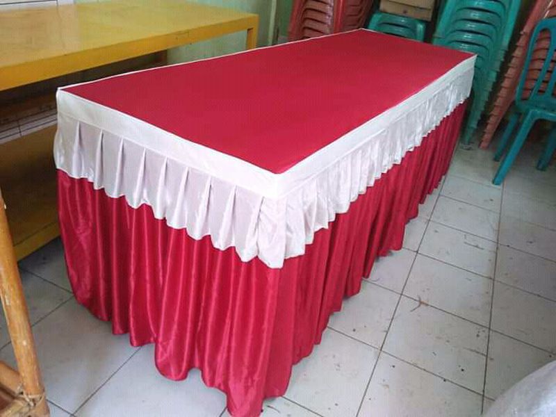 Cover meja panjang - Putih - Rampel