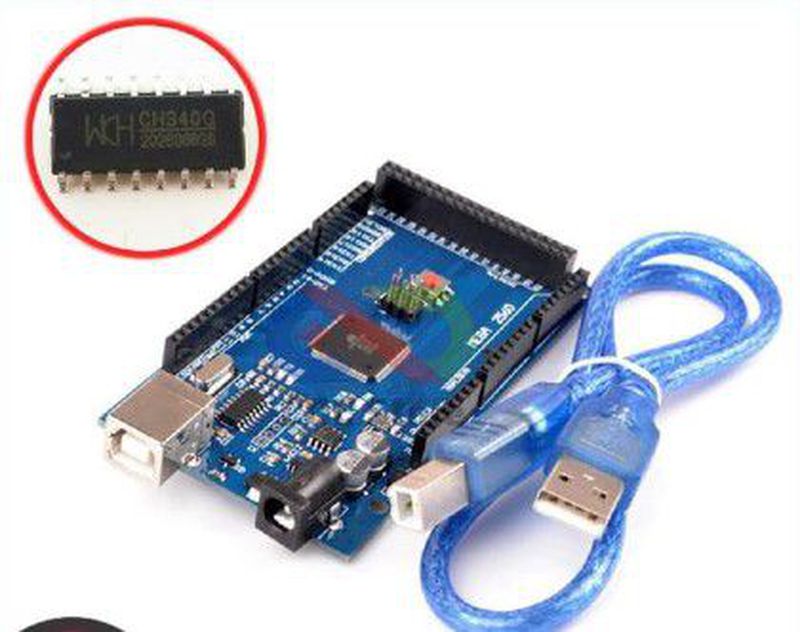 Arduino Mega 2560 R3 Ch340 Compatible Board + Usb Cable