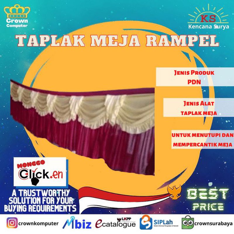 TAPLAK MEJA RAMPEL