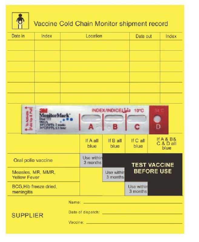 VCCM (Vaccine Cold Chain Monitor) Shipment Record