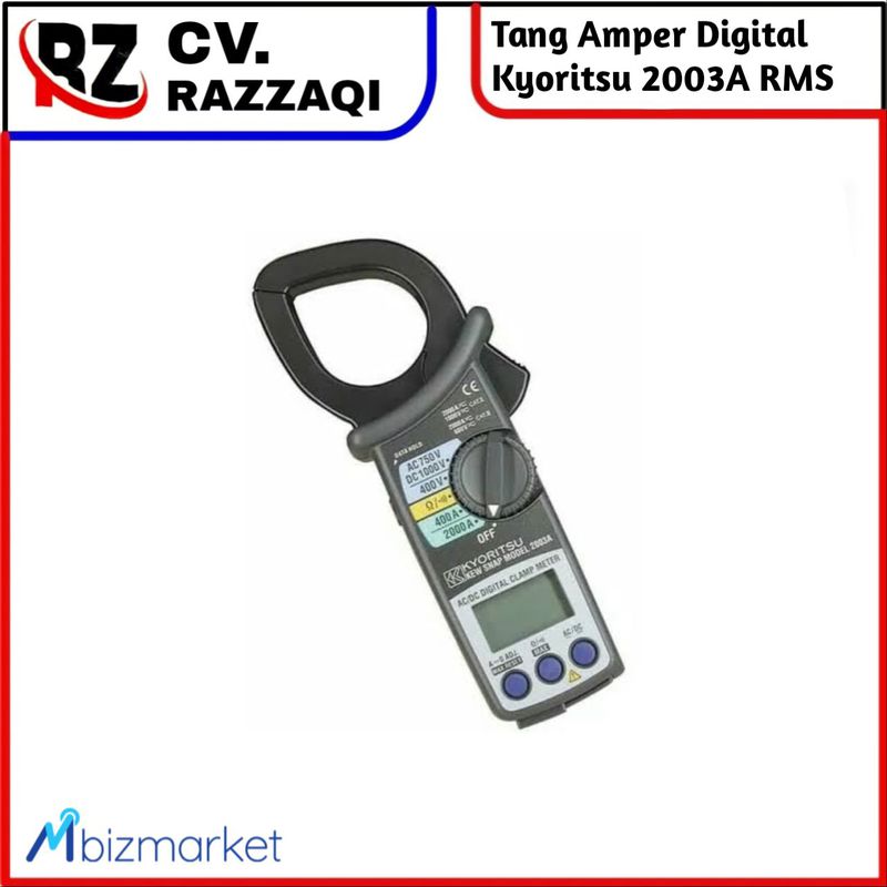 Tang Amper Digital Kyoritsu 2003A RMS Tang Ampere Clamp Meter Clemp Meter