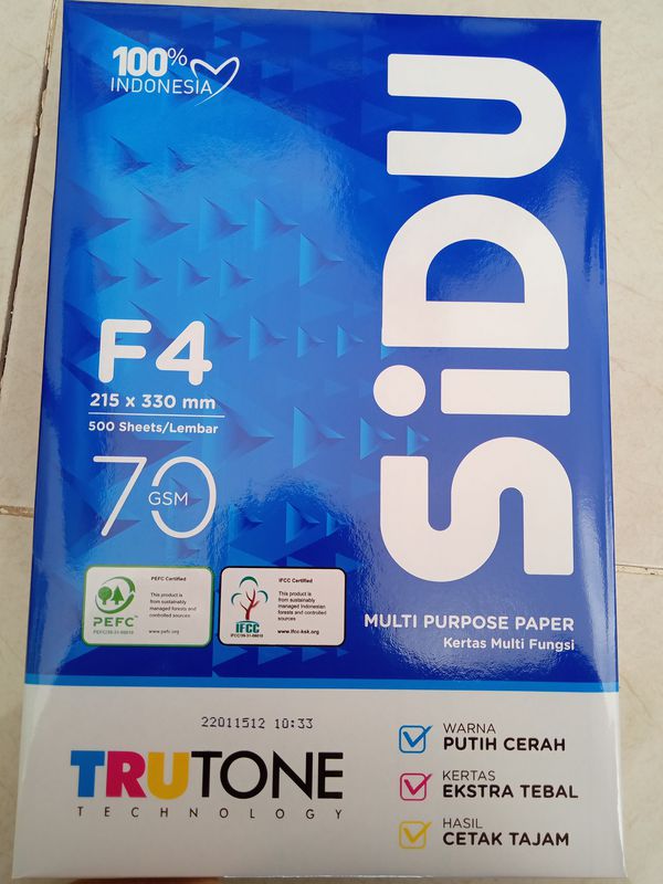 Hvs F4 Sinar Dunia 70gr