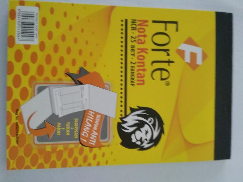 nota kontan rangkap 2 ply