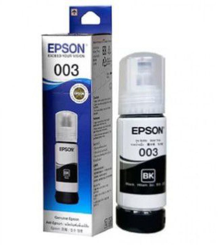 EPSON 003 BLACK 4CL DYE 65ML INK BOTTLE [C13T00V199]