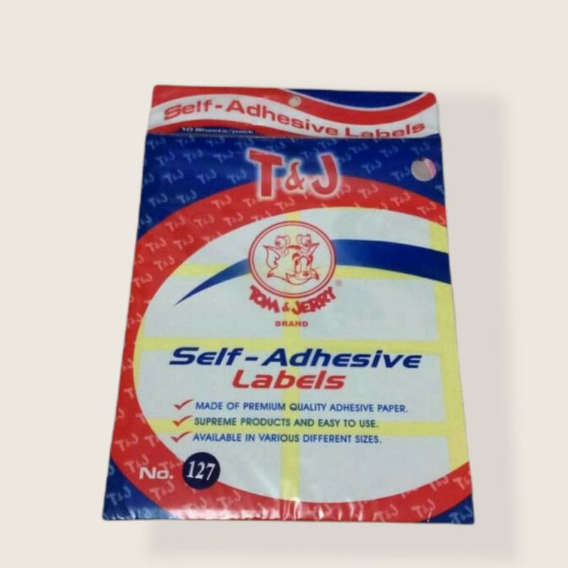 Sticker Label T&J No. 127