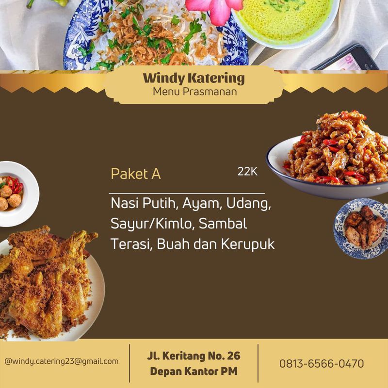 PRASMANAN PAKET 1 BY WINDY KATERING