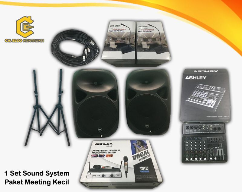 1 Set Sound System Paket Meeting Kecil