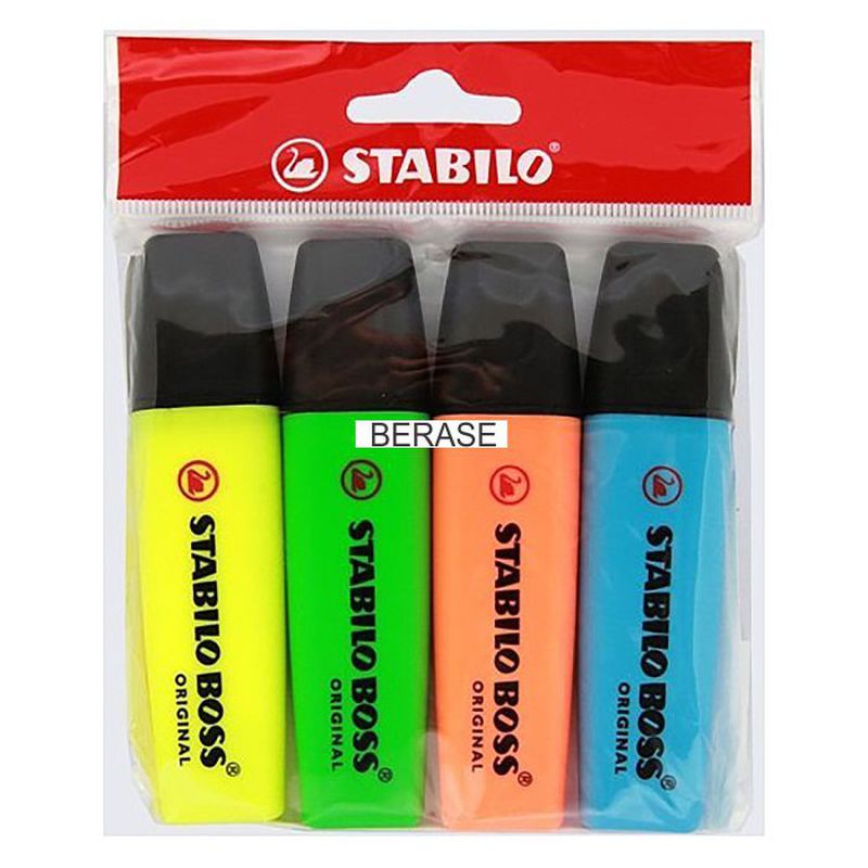 Stabilo Boss 4 Warna ( Pena Sorot / Highlighter )