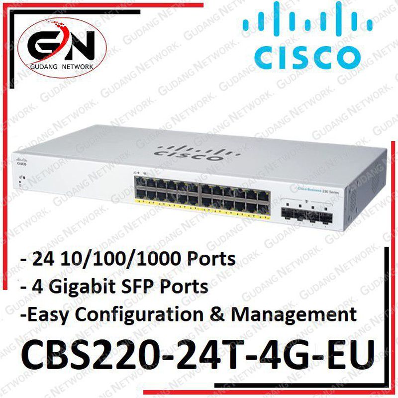 Cisco Business 220 Series Smart Switch CBS220-24T-4G-EU