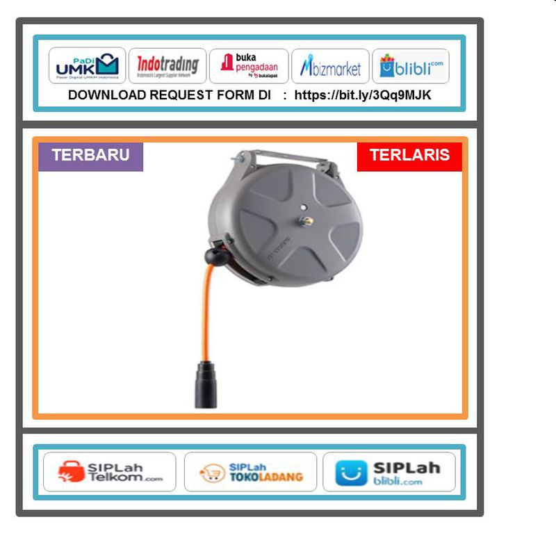 TJMSHS210Z Air Hose Reel Triens Panjang 10Meter