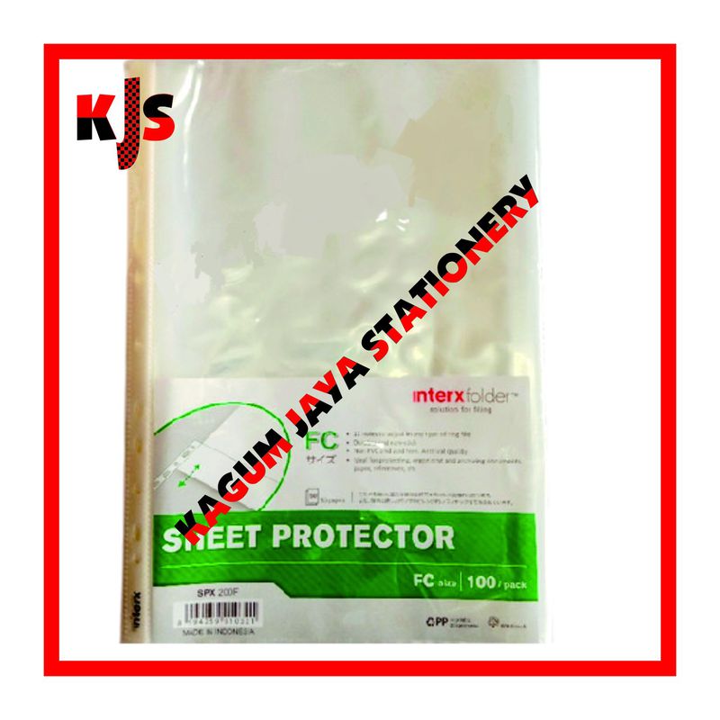 SHEET PROTECTOR F4 100 PCS KJS 305