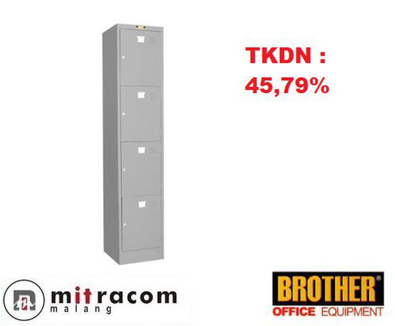 Brother B-704 Locker Besi 4 Pintu (TKDN)