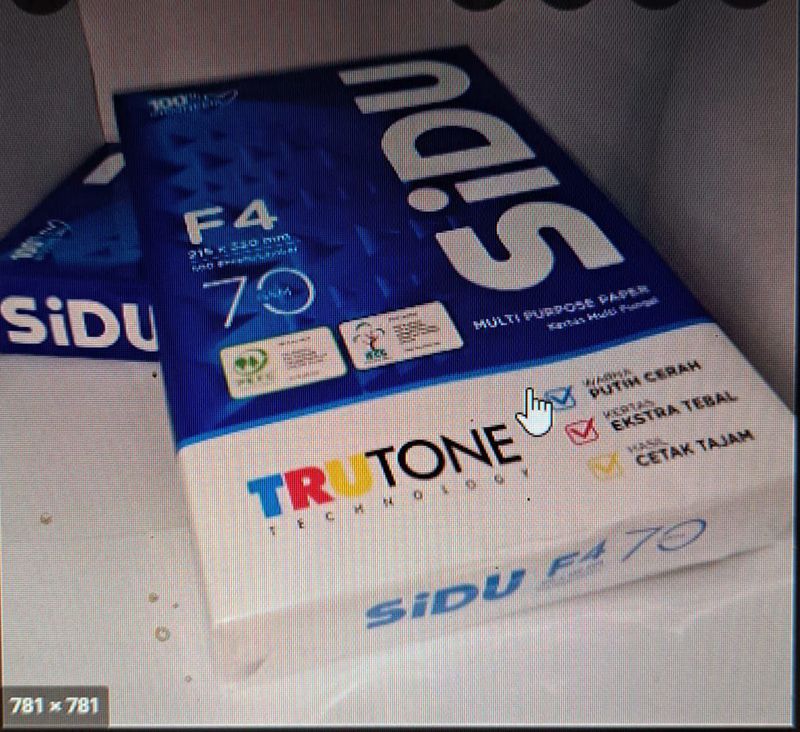 Kertas HVS F4 SIDU 70gr (per rim)