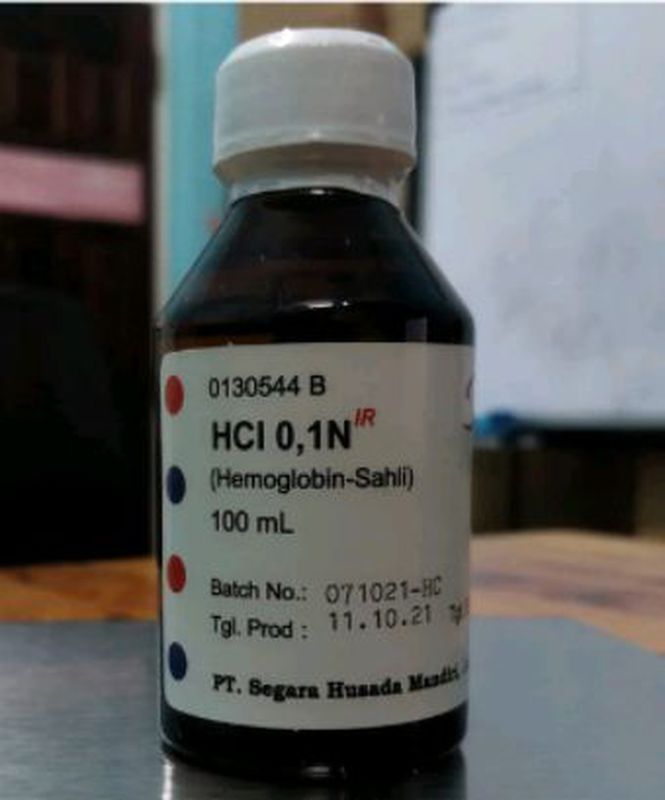 Reagen Larutan Hcl 0 1 N 100 Ml