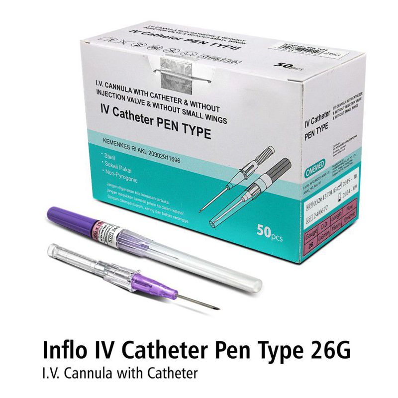 Inflo IV Catheter Pen Type 26G OneMed