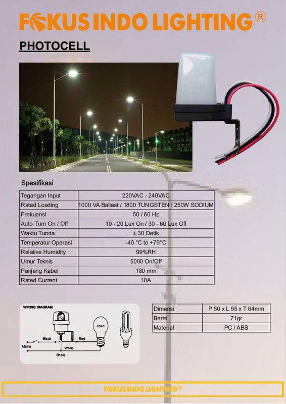 PHOTOCELL FOKUS INDO LIGHTING