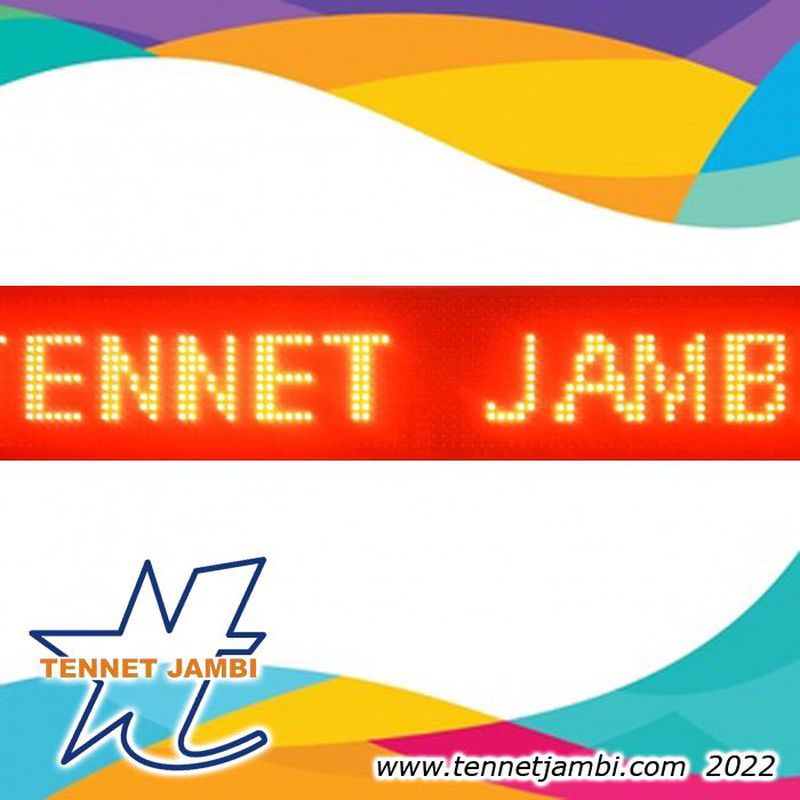 RUNNING TEXT SINGLE COLOR DIP INDOOR - 96X16 CM