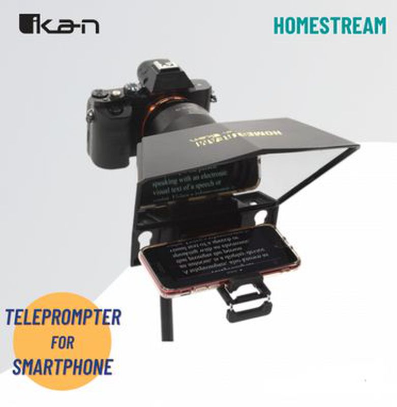 iKan Homestream Smartphone Teleprompter with Bluetooth Remote