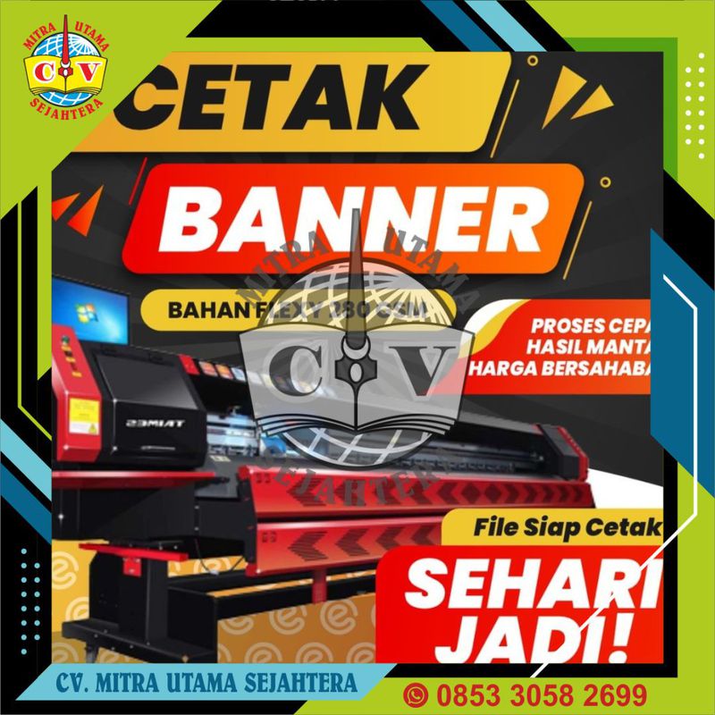 Cetak Banner Spanduk Mmt Backdrop Baliho Gram