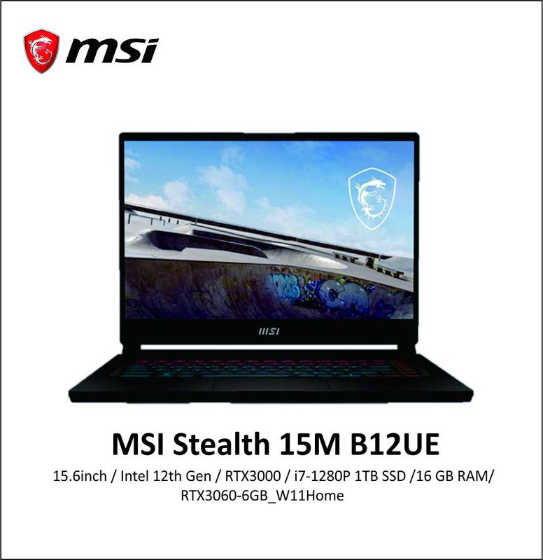 MSI stealth 15M B12UE 15.6