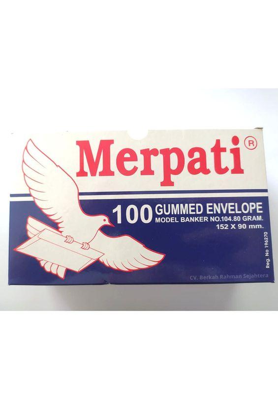 Amplop Merpati Sedang Biru