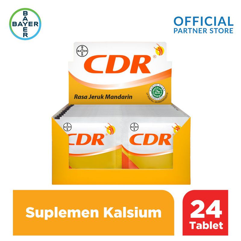 CDR Suplemen Kalsium Rasa Jeruk 12 x 2 Sachet
