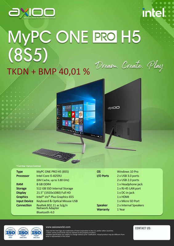 Axioo MyPC One Pro H5