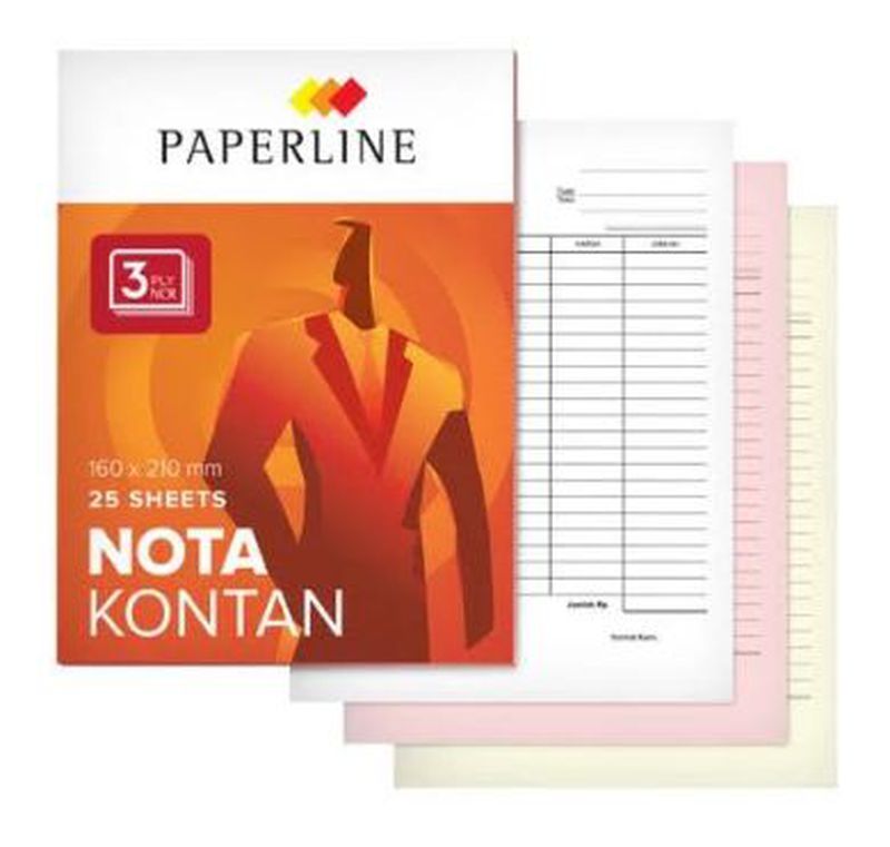 Buku NCR Nota Kontan 3 ply / Rangkap 3 Besar Paperline