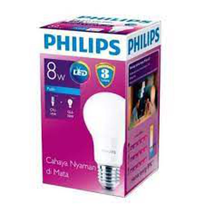 Lampu LED Philips 8 Watt