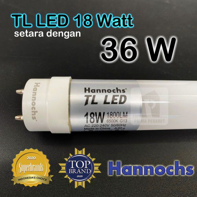 LAMPU NEON 18 WATT LED MERK HANNOCHS