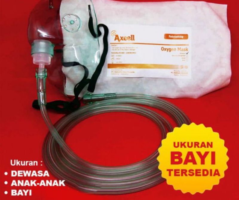 Masker Oksigen Oxygen Rebreathing Mask Anak
