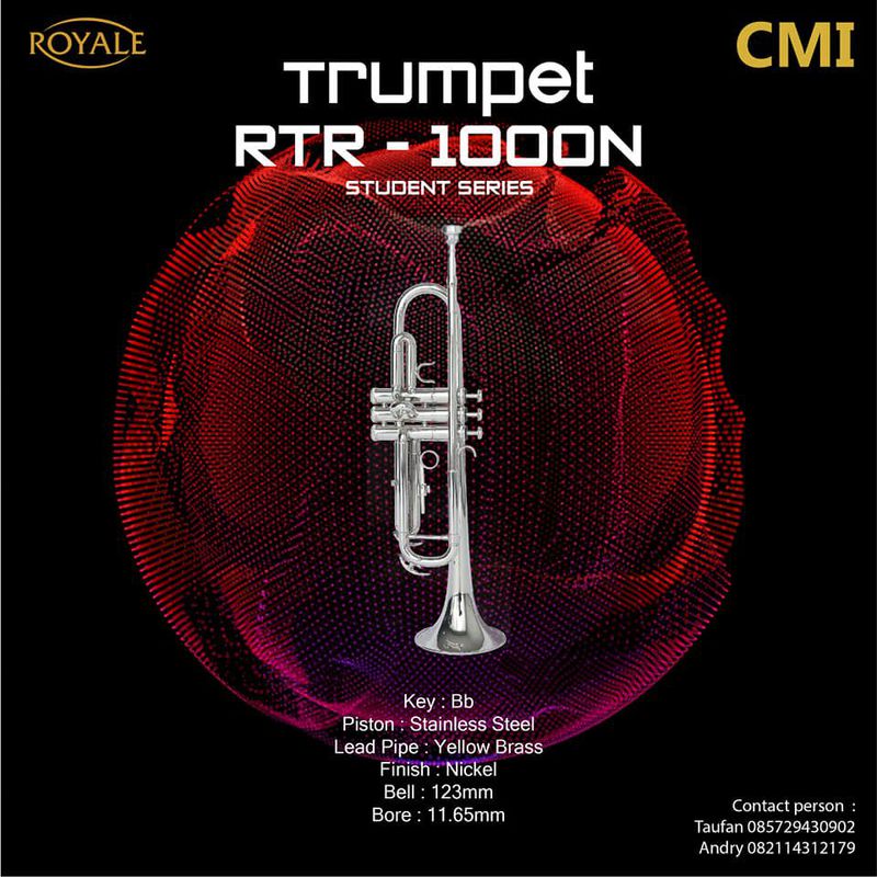 Royale Marching Trumpet RTR1000N Nickel