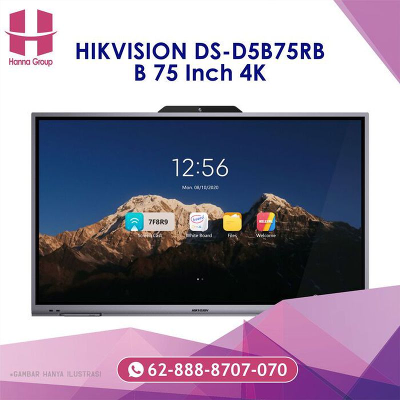 HIKVISION DS-D5B75RB/B 75 Inch 4K + Standing Brack