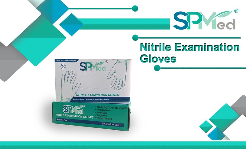 SPMed Nitrile Powder Free Examination Gloves - S
