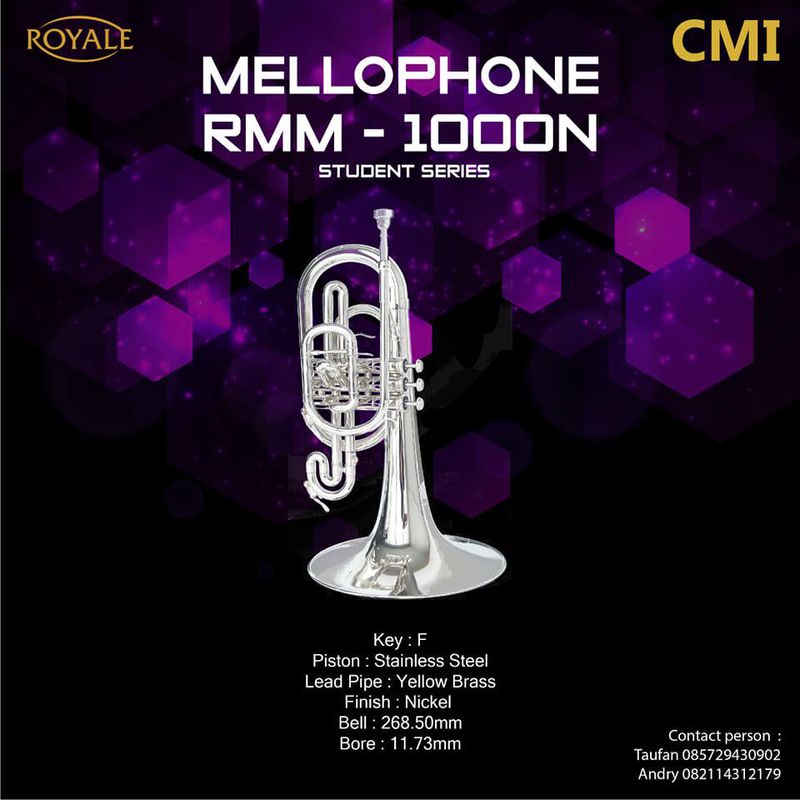 Royale Marching Mellophone RMM1000N Nickel
