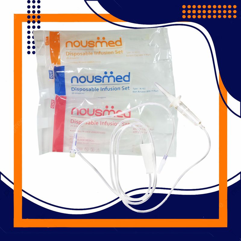 INFUSION SET PEDIATRIC SET TYPE Y WITH AIRVENT - NOUSMED SAFELOCK